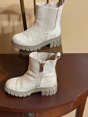Cupcakes & Pastries Cream Chunky Sole Chelsea Kids Boots